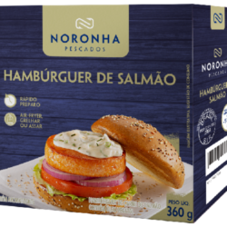 hambúrguer de salmão temperada