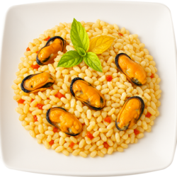 Arroz com mexilhão