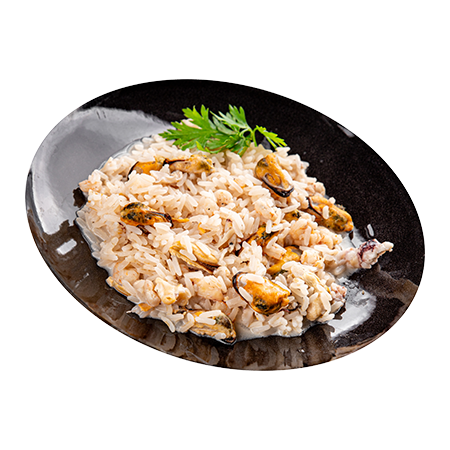 Arroz com mexilhão