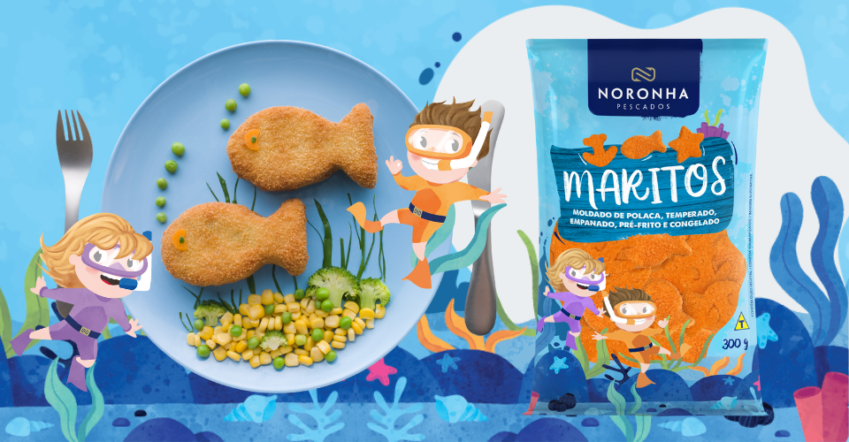 peixe no cardápio infantil