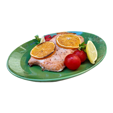 Salmão com molho de laranja